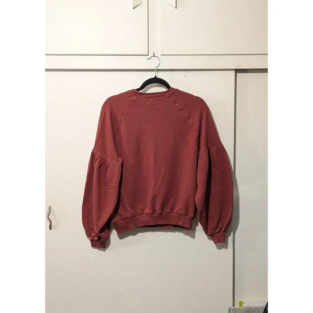 The Great Distressed Edge Peasant Sleeve Sweater  sz. S - Picture 3 of 5